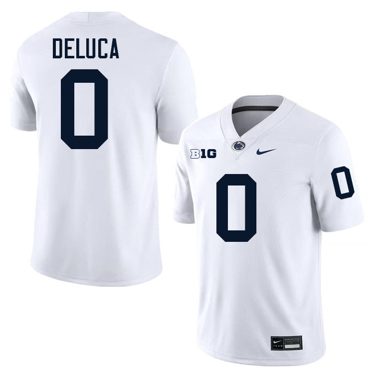 Dominic DeLuca Penn State Jersey,PSU Nittany Lions #0 Dominic DeLuca Football Uniforms-White Dominic DeLuca Penn State Jersey,PSU Nittany Lions #0 Dominic DeLuca Football Uniforms-White